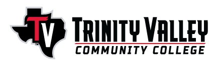 Trinity Valley Community College cheerleaders event support logo