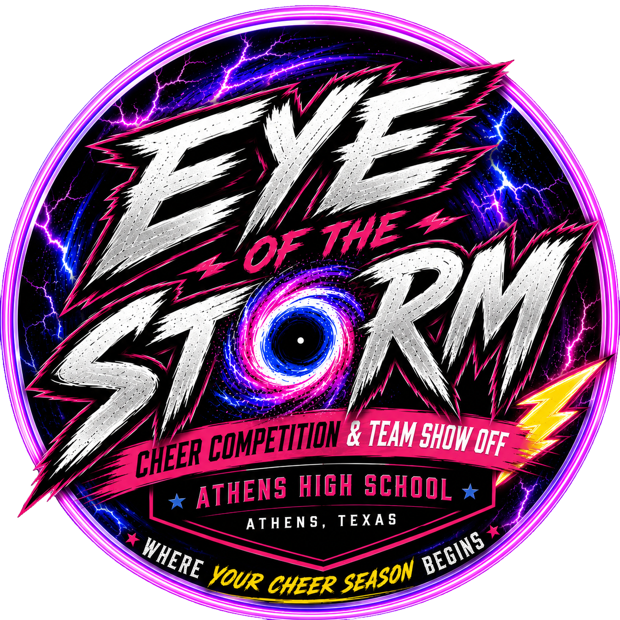 Eye of the Storm Cheer Competition and Team Show-Off at Athens High School